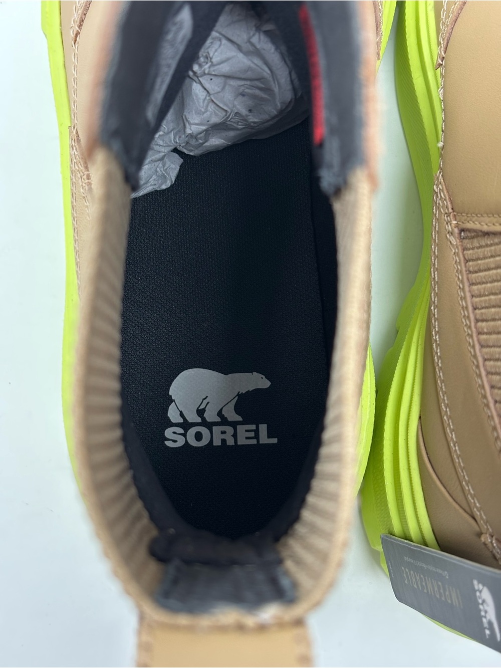 Sorel Caribou X Waterproof Platform Chelsea Boots New In Box - Picture 9 of 12